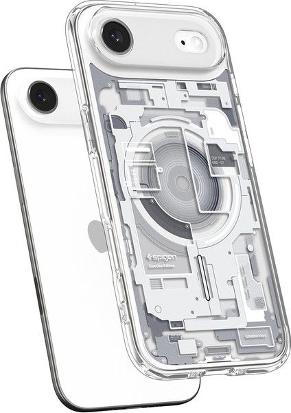 iPhone Air ile uyumlu ince MagSafe Kılıf Ultra Hybrid Sararma Karşıtı DuraClear™ Hava Kanalı Teknolojisi™ Askeri Sınıf Koruma MagFit Zero One White Tasarım Kapak - ACS10056 indirimleri
