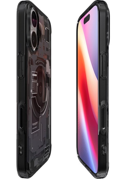 iPhone 17 ile uyumlu ince MagSafe Kılıf Ultra Hybrid Sararma Karşıtı DuraClear™ Hava Kanalı Teknolojisi™ Askeri Sınıf Koruma MagFit Zero One Black Tasarım Kapak - ACS10089 fırsatları