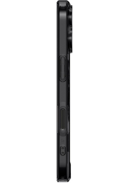 iPhone 17 ile uyumlu ince MagSafe Kılıf Ultra Hybrid Sararma Karşıtı DuraClear™ Hava Kanalı Teknolojisi™ Askeri Sınıf Koruma MagFit Zero One Black Tasarım Kapak - ACS10089