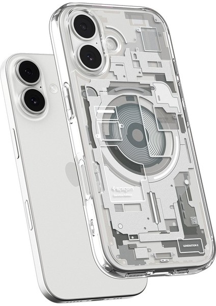 iPhone 17 ile uyumlu ince MagSafe Kılıf Ultra Hybrid Sararma Karşıtı DuraClear™ Hava Kanalı Teknolojisi™ Askeri Sınıf Koruma MagFit Zero One Natural Titanium Tasarım Kapak - ACS10088 fırsatları