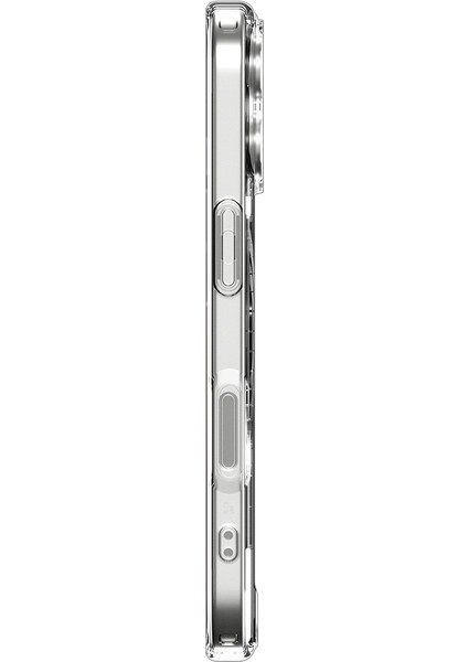iPhone 17 ile uyumlu ince MagSafe Kılıf Ultra Hybrid Sararma Karşıtı DuraClear™ Hava Kanalı Teknolojisi™ Askeri Sınıf Koruma MagFit Zero One Natural Titanium Tasarım Kapak - ACS10088