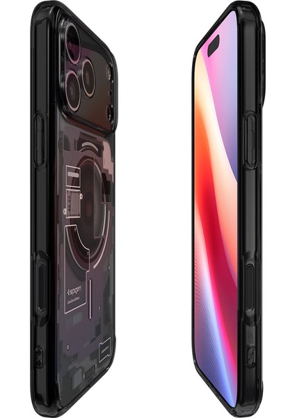 iPhone 17 Pro ile Uyumlu ince MagSafe Kılıf Ultra Hybrid Sararma Karşıtı DuraClear™ Hava Kanalı Teknolojisi™ Askeri Sınıf Koruma MagFit Zero One Black Tasarım Kapak - ACS10073 indirimleri