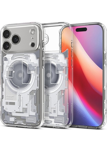 iPhone 17 Pro ile uyumlu ince MagSafe Kılıf Ultra Hybrid Sararma Karşıtı DuraClear™ Hava Kanalı Teknolojisi™ Askeri Sınıf Koruma MagFit Zero One White Tasarım Kapak - ACS10071 fiyatları