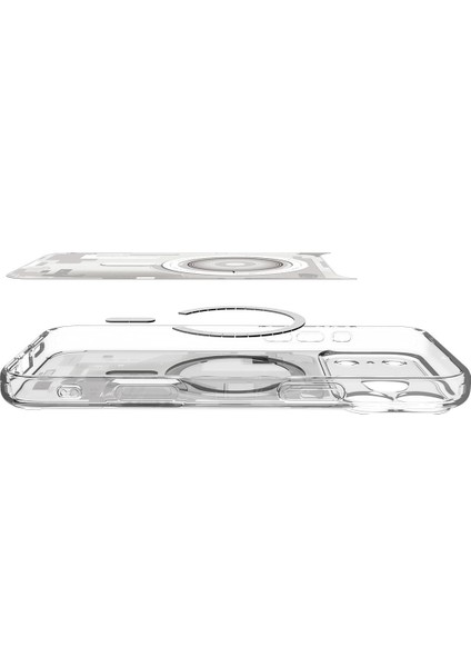 iPhone 17 Pro ile uyumlu ince MagSafe Kılıf Ultra Hybrid Sararma Karşıtı DuraClear™ Hava Kanalı Teknolojisi™ Askeri Sınıf Koruma MagFit Zero One White Tasarım Kapak - ACS10071 fırsatları