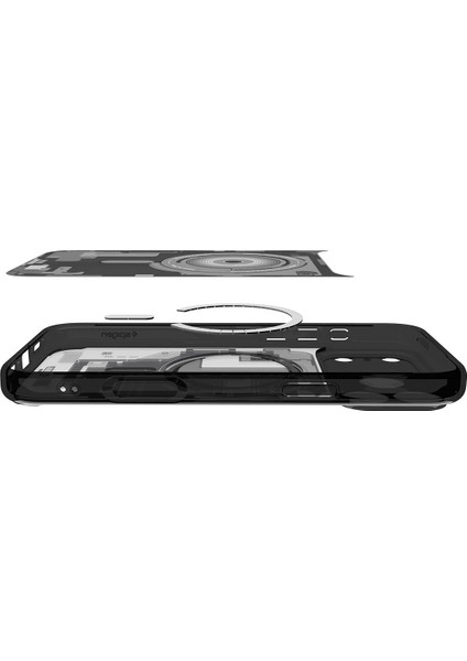 iPhone 17 Pro Max ile uyumlu ince MagSafe Kılıf Ultra Hybrid Sararma Karşıtı DuraClear™ Hava Kanalı Teknolojisi™ Askeri Sınıf Koruma MagFit Zero One Black Tasarım Kapak - ACS10042 indirimleri