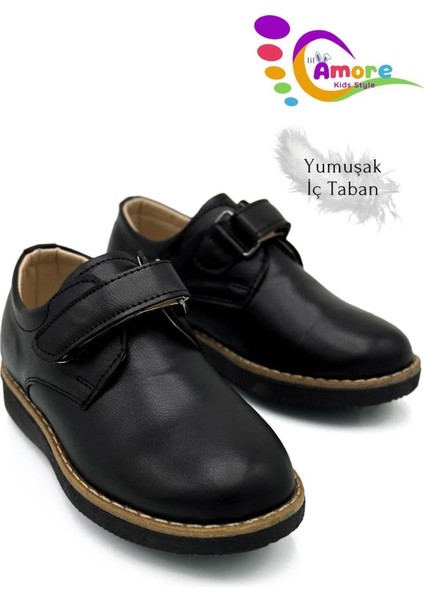 Lilamore Cırtlı Okul Ayakkabısı Erkek Çocuk Klasik Okul Sünnet Düğün Ayakkabı Siyah fiyatları
