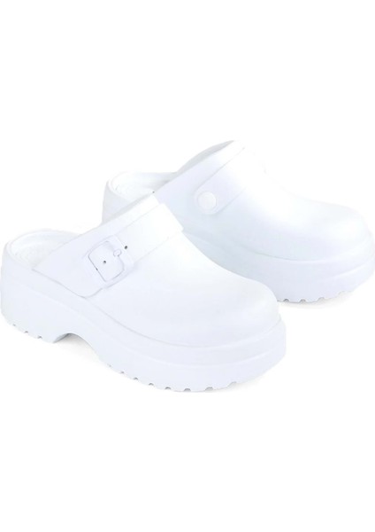 Sabo Doktor ve Hemşire Terliği Kalın Taban Ortapedik Kadın Terlik