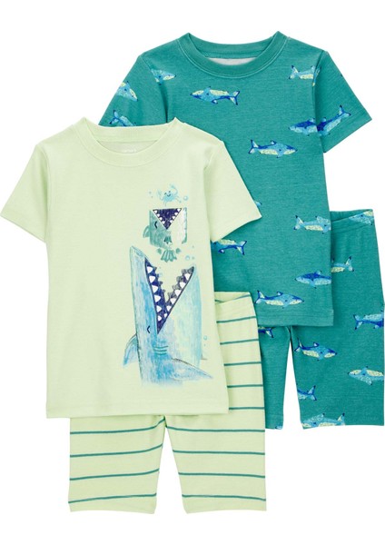 Erkek Bebek Pijama Set 4'lü Paket