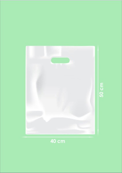 Posetciniz Baskısız El Geçme Mağaza Poseti 40X50 (200 Adet)