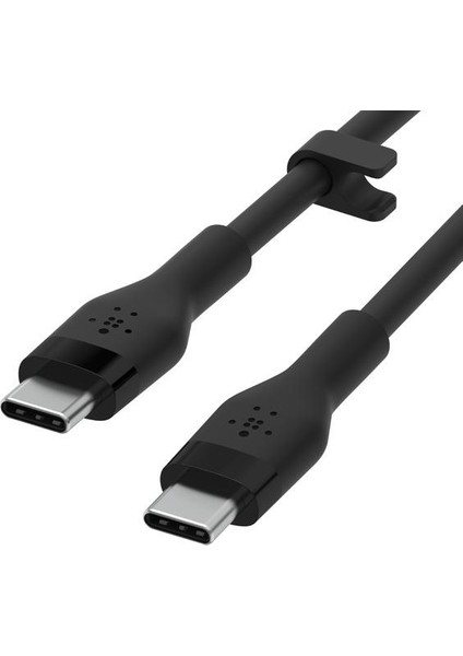 Boostcharge Siyah Flex Silikon USB Tip C - C Kablo indirimleri