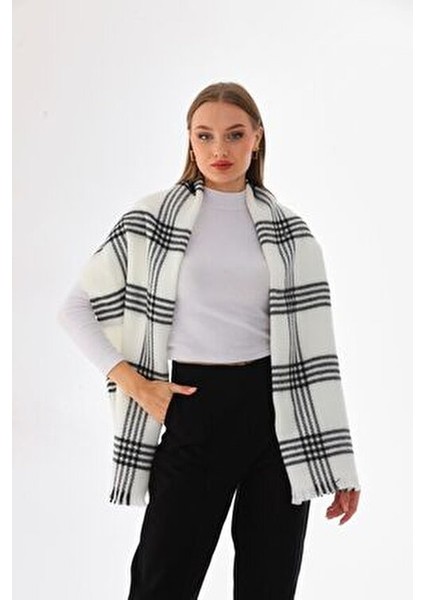 Kadın Yumuşak Dokulu Ekose Atkı modelleri
