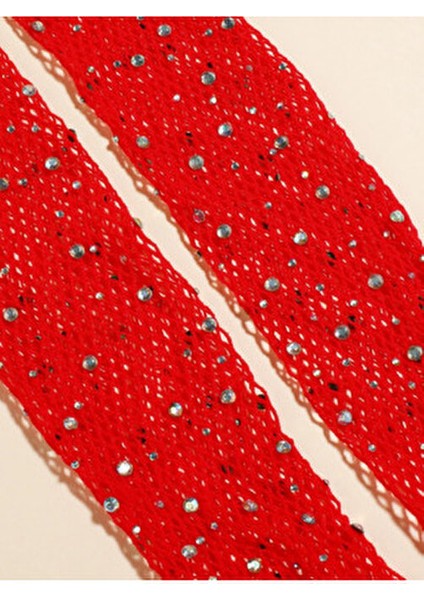 Kırmızı Uzun Şık Gelin Eldiveni Tül Eldiven Nikah/düğün Eldiveni Taşlı Eldiven fiyatları