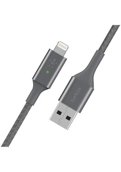 Smart LED Lightning Şarj Kablosu 1.2m-Gri fiyatları