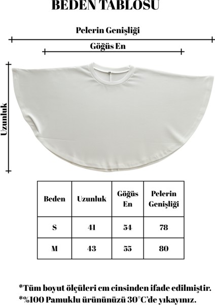 Store Yarasa Kol Crop Bluz – %100 Pamuk, Tok Kumaş