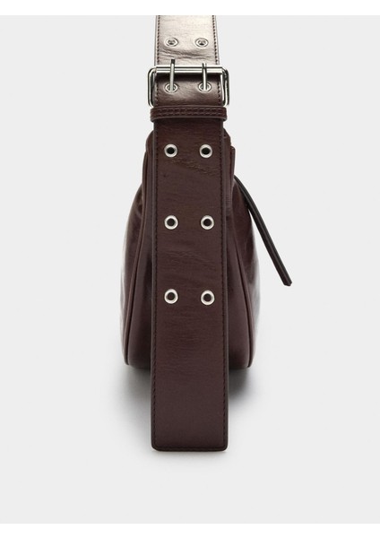 Zımba Detaylı Deri Hobo Çanta modelleri