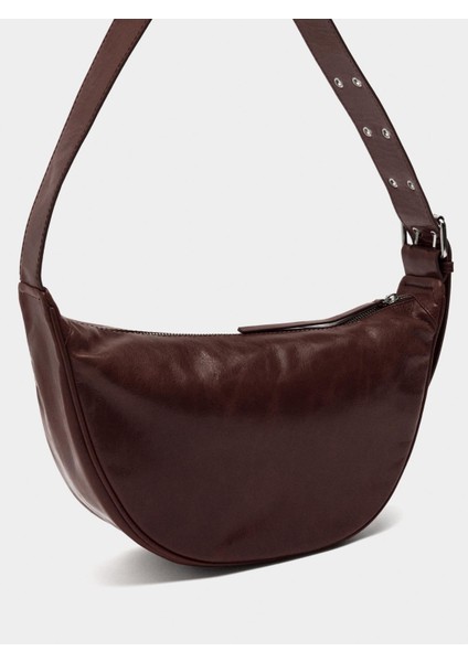 Zımba Detaylı Deri Hobo Çanta fırsatları