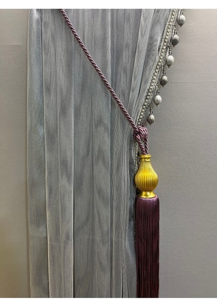 Kzy Fon Perde Kruvaze Tavan Bağlama Kukalı Braçol