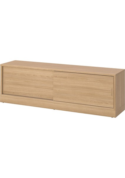 Tonstad Tv Sehpası Meşe Kaplama 178X37X55