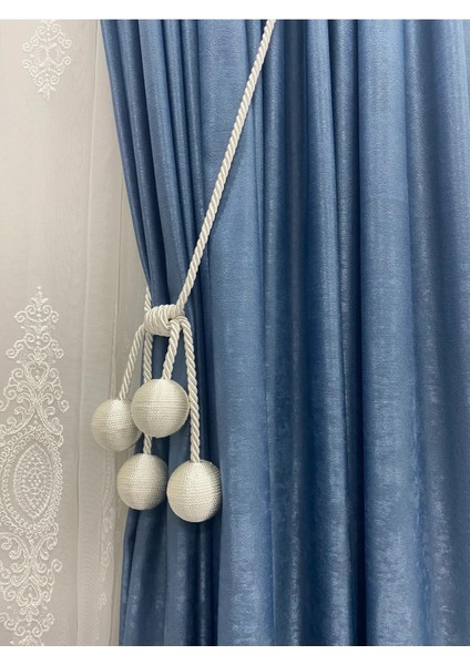 Perde Süsü Modern Sarım 4 Toplu Braçol Kornişe Takmatik Ipli Tavan Perde Aksesuarı