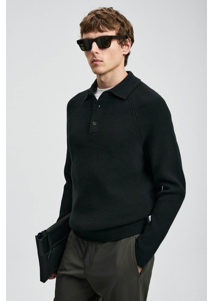 Rufus Siyah Erkek Kazak 112090170 modelleri