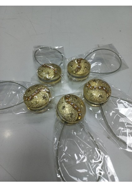Mıknatıslı Perde Mandalı 5li Paket Sarı Renk