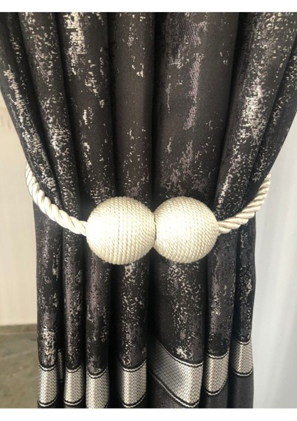 Mıknatıslı Perde Toplama Aparatı Krem