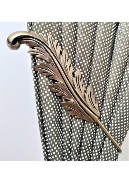 Antik Yaprak Desen Perde Aksesuarı Kol Bağı Sol