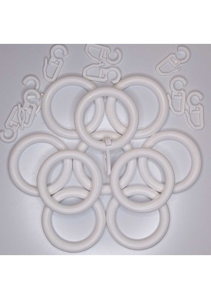 Rustik Halka ve Klipsi 10 Adet