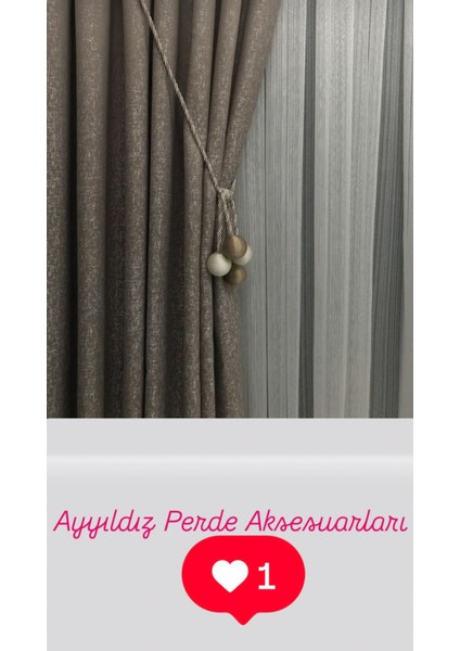 Modern Sarım 4 Toplu Braçol Kornişe Takmatik Ipli Tavan Perde Aksesuarı