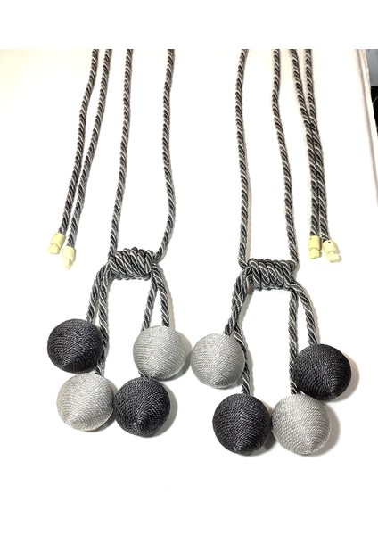 Ege'nin Atölyesinden Tavan Broçölü 2 Adet , Perde Süsü Fon Perde Aksesuarı 8 Top