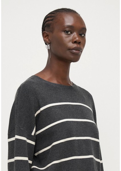 15350243 Cizgili Kadin Sweat - Antrasit Cizgili fiyatları