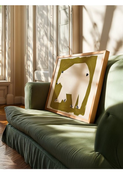 Polar Friend - Doğal Ahşap Çerçeveli Tablo - Çocuk Posteri fiyatları