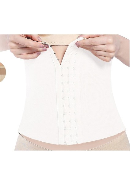 Kadın Beyaz Agraflı Bel Korsesi