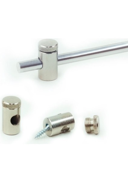 Gümüş Gri Metal Briz Çubuğu 1 Adet + Başlıkları fiyatları