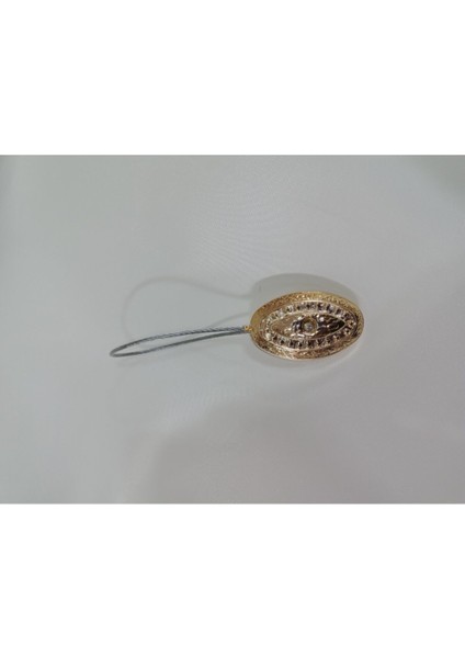 5 Adet Altın Renk - Mıknatıslı Perde Toplayıcı Mandal