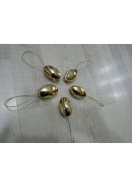 Mıknatıslı Perde Mandalı Taşlı 5 Adet Gold-8