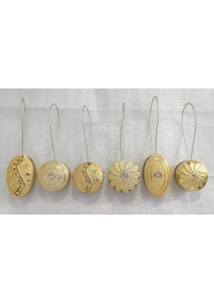 Güçlü Mıknatıslı Perde Tokası Gold(Altın) 2 Adet modelleri