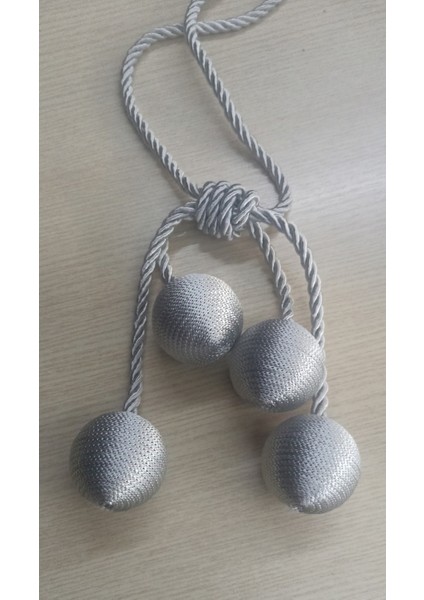 Modern Sarım 4 Toplu Kornişe Takmatik Ipli Tavan Perde Aksesuarı Açık Gri