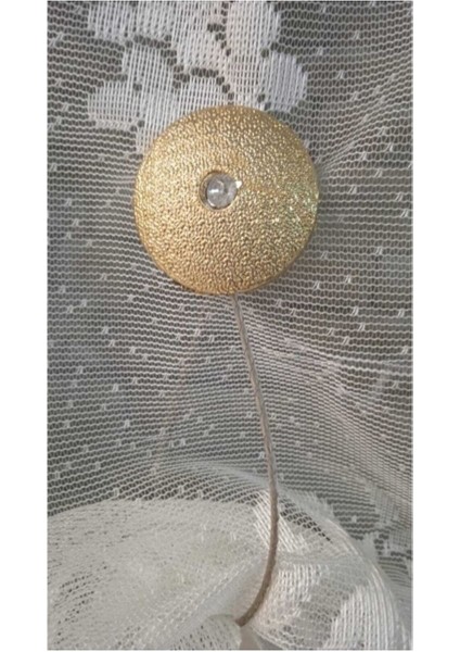 Perde Mandalı Gold Yuvarlak 1li Paket Mıknatıslı Perde Toplayıcı Perde Aksesuar