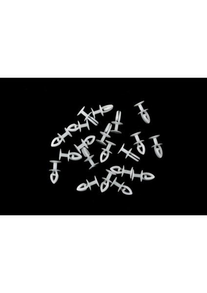 Geçmeli Perde Korniş Düğmesi 100 Adet Kancalı Perde Rayı Düğmesi