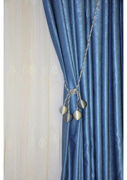 Modern Sarım 4 Toplu Braçol Kornişe Takmatik Ipli Tavan Perde Aksesuar Antrasit-Gri modelleri