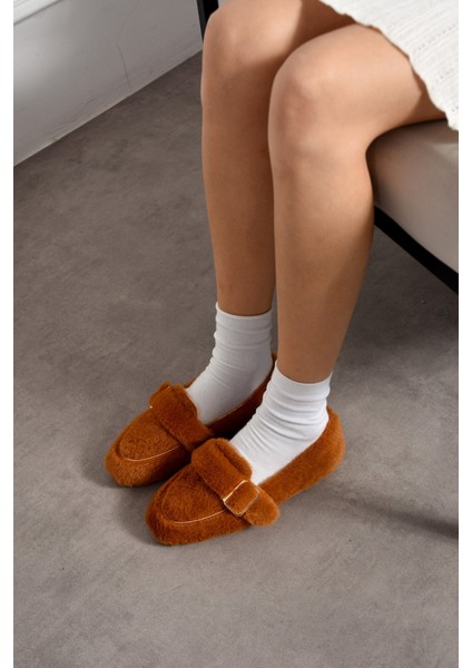 Yumuşak Peluş Tokalı Kadın Ev Babeti Ses Yapmaz Hafif Taban Panduf Ev Babeti fiyatları