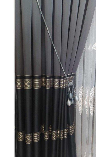 Fon Perde Toplama Aparatı Kornişe Takmatik Antrasit Perde Aksesuarı Perde Süsü fiyatları