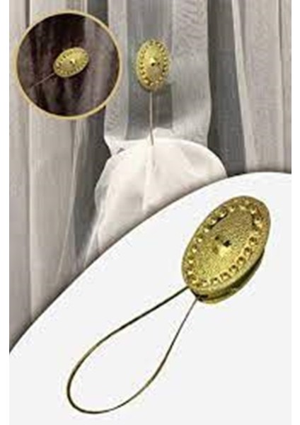 Mıknatıslı Perde Mandalı Taşlı 3 Adet