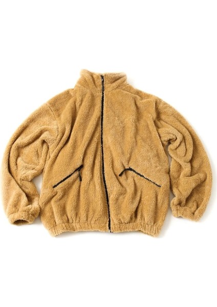 Kadın Oversize Peluş, Polar, Fermuarlı, Teddy Dik Yaka, Sıcak Tutucu Yumuşak Kışlık Ceket modelleri