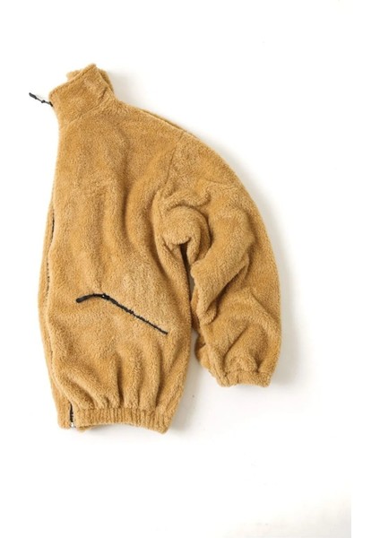 Kadın Oversize Peluş, Polar, Fermuarlı, Teddy Dik Yaka, Sıcak Tutucu Yumuşak Kışlık Ceket fırsatları