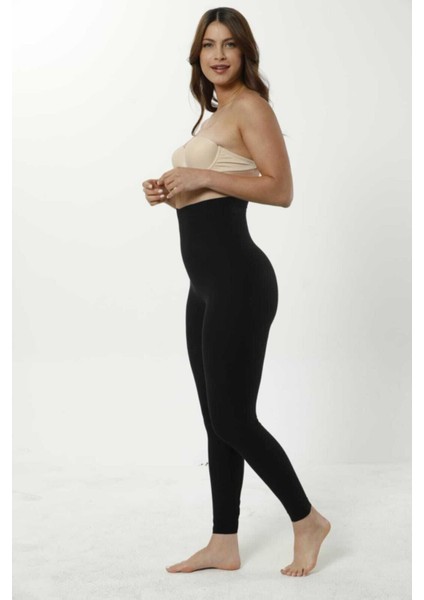 Lazer Kesim Yüksek Bel Toparlayıcı Korse Tayt 1026