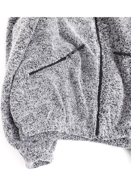 Kadın Oversize Peluş, Polar, Fermuarlı, Teddy Dik Yaka, Sıcak Tutucu Yumuşak Kışlık Ceket indirimleri