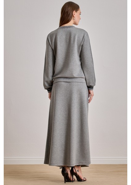 Günlük Giyim Gri Örme Sweatshirt fiyatları