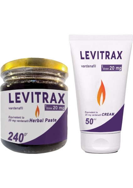 Levitrax Macun 240GR + Levitrax 50 ml Krem: Erkeklerin Performanslarına Özel Set